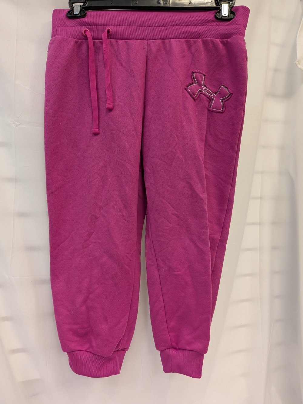 Women's Under Armour Hot Magenta Fleece Joggers Capris